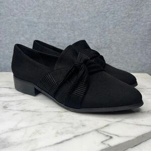 Bella Vita Women’s Billie ll Loafers Faux Suede Black EUC Narrow